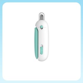 Cat Nail Scissors With Gravity Push Scissors (Option: Chinese Version Packaging-Blue)