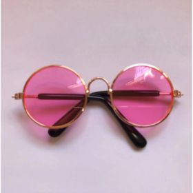 Pet Cat Glasses Cat Sunglasses (Option: Gold pink-M)