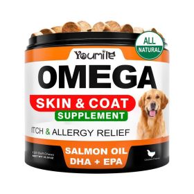 Youmile Probiotics For Dogs Soft Chews For Seasonal Allergies, Gut, And Digestive Health. Vet-Reviewed, Premium-Quality Ingredients - Supplements Dog (Option: OMEGA3 Fish oIL)