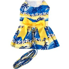 Catching Waves Dog Dress with Matching Leash (size: XLarge)