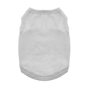 Cotton Dog Tank (Color: Glacier Gray, size: 3X-Large)