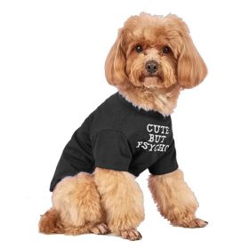 Pet Clothes Round Neck T-shirt (Option: Black-M)